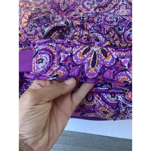 Vera Bradley Grand Traveler Weekender Bag Dream Paisley Purple Tapestry - Picture 4 of 16